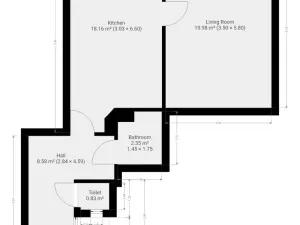 Pronájem bytu 2+kk, Praha - Strašnice, Černokostelecká, 51 m2