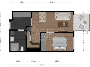 Pronájem bytu 2+kk, Kralupy nad Vltavou, Nádražní, 38 m2