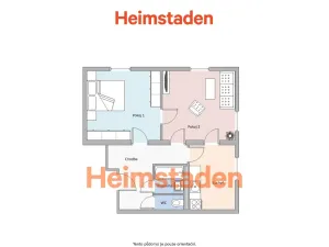 Pronájem bytu 2+1, Albrechtice, Hlavní, 58 m2