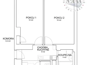 Pronájem bytu 2+kk, Praha - Nusle, Zdaru, 49 m2