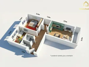 Prodej bytu 3+kk, Ostrava, Horní, 61 m2