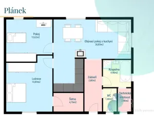 Prodej rodinného domu, Želeč, 82 m2