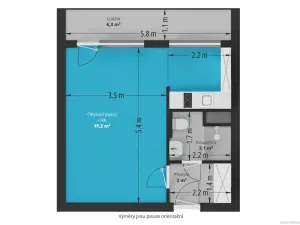 Prodej bytu 1+kk, Praha - Střížkov, Bínova, 37 m2