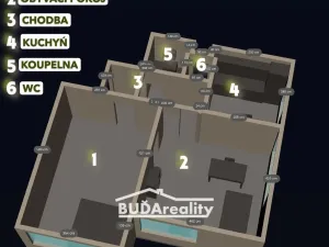 Pronájem bytu 2+1, Zlín, Nivy I, 55 m2