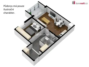 Prodej bytu 2+kk, Velešín, Sídliště, 44 m2