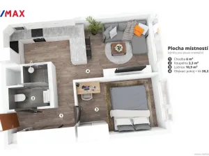 Prodej bytu 2+kk, Praha - Černý Most, Breitcetlova, 46 m2