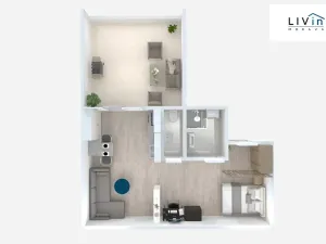 Pronájem bytu 1+kk, Olomouc, tř. Svornosti, 45 m2