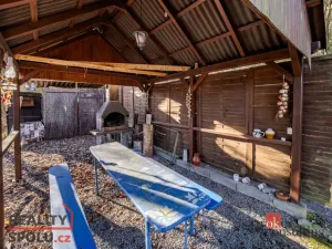 Prodej chaty, Týn nad Vltavou - Hněvkovice na levém břehu Vltavy, 80 m2
