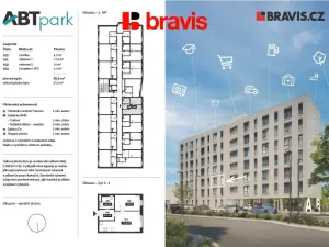 Pronájem bytu 2+kk, Brno - Horní Heršpice, Bohunická, 38 m2