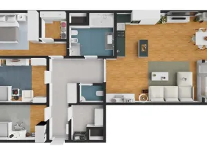 Prodej bytu 4+kk, Praha - Libeň, Nad Okrouhlíkem, 113 m2