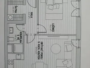 Pronájem bytu 2+kk, Praha - Kbely, Plzákova, 56 m2