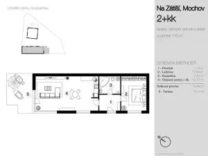 Pronájem rodinného domu, Mochov, Na Zátiší, 183 m2