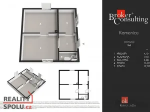 Prodej chaty, Kamenice, Liščí, 72 m2