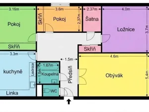Prodej bytu 4+1, Kroměříž, Talichova, 95 m2