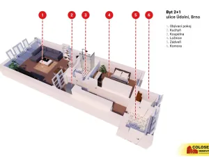 Prodej bytu 2+1, Brno - Veveří, 67 m2