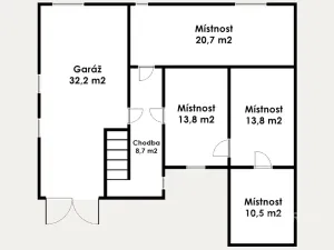 Prodej rodinného domu, Černouček, 89 m2