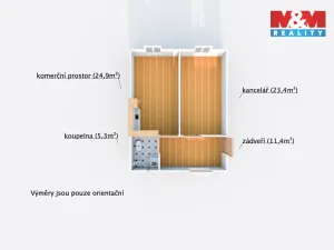 Pronájem kanceláře, Dobřany, Alšova, 56 m2