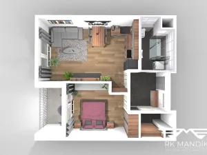 Pronájem bytu 2+kk, Praha, Stočesova, 51 m2