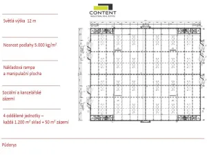 Pronájem skladu, Kožichovice, Žďárského, 5000 m2