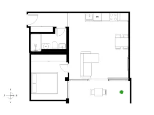 Prodej bytu 2+kk, Praha - Žižkov, Biskupcova, 47 m2