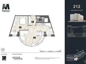 Prodej bytu 2+kk, Praha - Vršovice, Murmanská, 46 m2