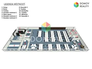 Pronájem kanceláře, Zdice - Černín, 525 m2
