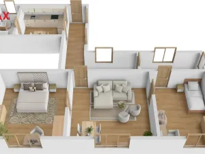 Pronájem bytu 3+1, Nová Paka, Masarykovo náměstí, 93 m2