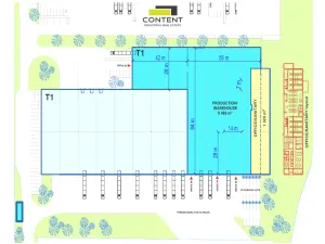 Pronájem výrobních prostor, Krupka, Eduarda Proppera, 5493 m2