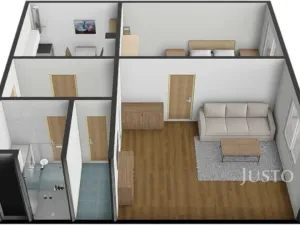 Pronájem bytu 2+1, Písek, Budějovická, 53 m2