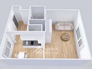 Pronájem bytu 1+1, Boskovice, Hybešova, 46 m2