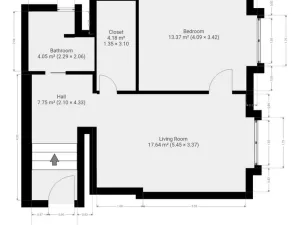Pronájem bytu 2+kk, Praha - Žižkov, Přemyslovská, 46 m2