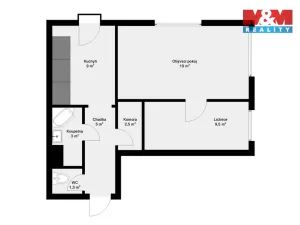 Prodej bytu 2+1, Suchdol nad Lužnicí, sídl. Na Pražské, 50 m2