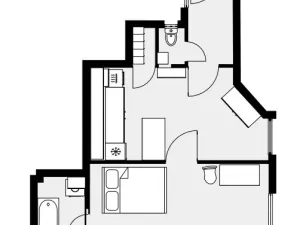 Pronájem bytu 1+1, Praha - Smíchov, Radlická, 41 m2
