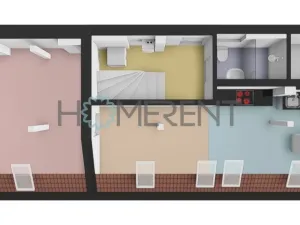 Pronájem bytu 3+kk, Praha - Nusle, Oldřichova, 75 m2