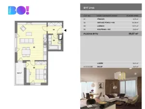 Pronájem bytu 2+kk, Ostrava, F. X. Riepla, 65 m2