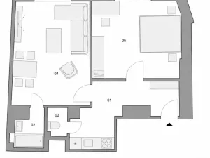 Prodej bytu 2+kk, Praha - Vršovice, Přípotoční, 56 m2