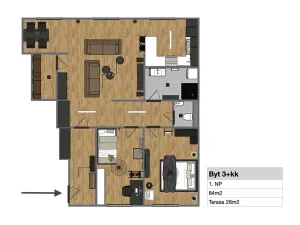 Prodej bytu 2+kk, Bělá pod Bezdězem, Jarní, 57 m2