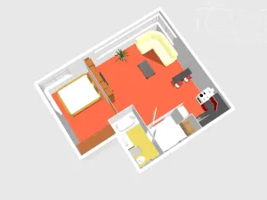 Pronájem bytu 2+kk, Praha, Kurta Konráda, 46 m2