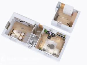 Prodej bytu 1+1, Cvikov - Cvikov II, Mánesova, 55 m2