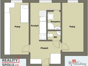 Prodej bytu 2+1, Nepomuk, 61 m2