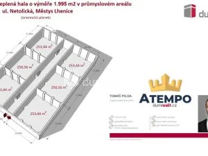 Pronájem skladu, Lhenice, Netolická, 1582 m2