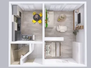 Prodej bytu 2+kk, Trutnov - Poříčí, Voletinská, 50 m2