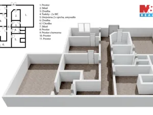 Pronájem obchodního prostoru, Kladno, Čechova, 174 m2