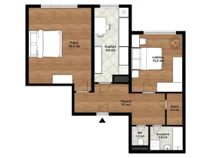 Prodej bytu 2+1, České Budějovice, J. Š. Baara, 61 m2