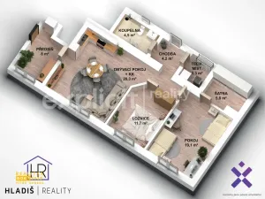 Prodej bytu 3+kk, Nezdenice, 86 m2