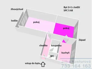 Prodej bytu 2+1, Krnov - Pod Cvilínem, SPC S, 55 m2