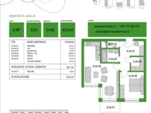 Pronájem bytu 2+kk, Brno, Střední, 60 m2
