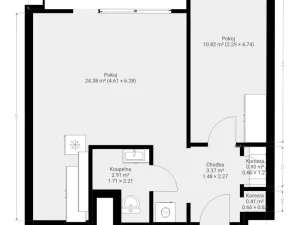 Pronájem bytu 2+kk, Brno - Bohunice, Pod nemocnicí, 44 m2