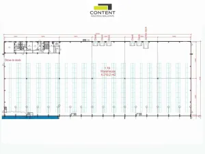 Pronájem skladu, Lovosice, Průmyslová, 4219 m2