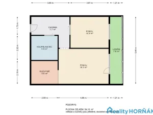 Prodej bytu 2+kk, Praha - Kobylisy, Třebenická, 38 m2